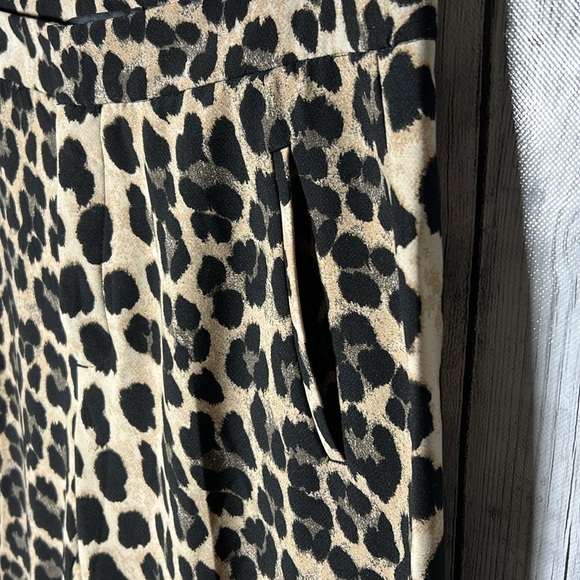 Zara basic animal print trouser pants size medium - Picture 4 of 9